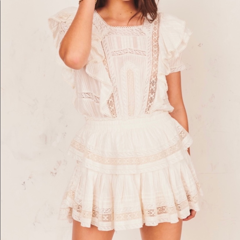 NWT BestSeller LoveShackFancy Stella Dress Size XL
